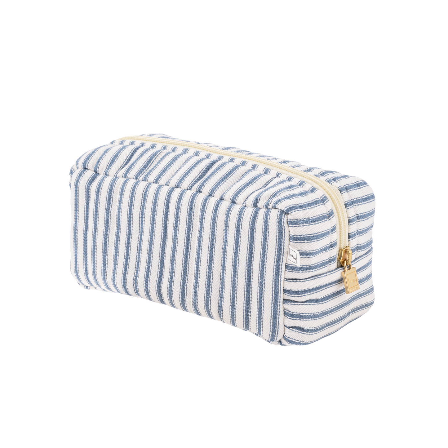 
                  
                    Image of Pouch XS square mw Ticking stripe blue from Bon Dep Essentials
                  
                