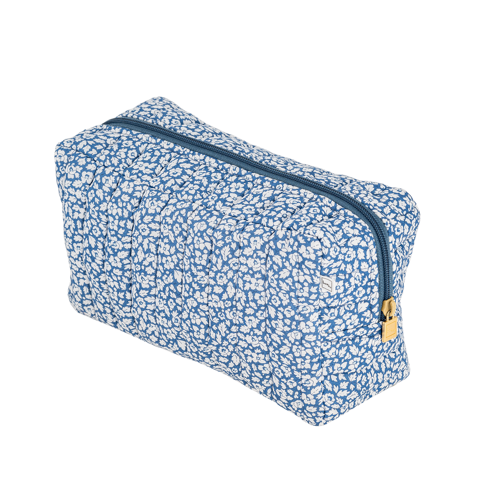 Image of Pouch square mw Liberty Feather Blue from Bon Dep Essentials