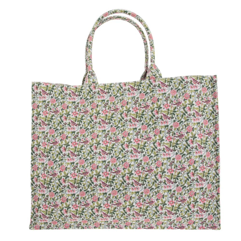 TOTE BAG MW LIBERTY STRAWBERRY TREE GREEN
