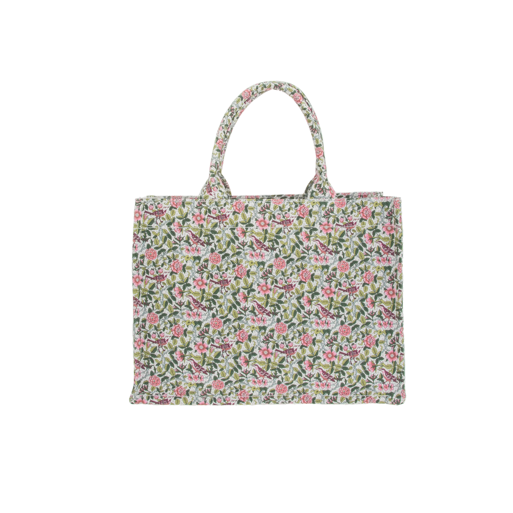 TOTE BAG MINI MW LIBERTY STRAWBERRY TREE GREEN