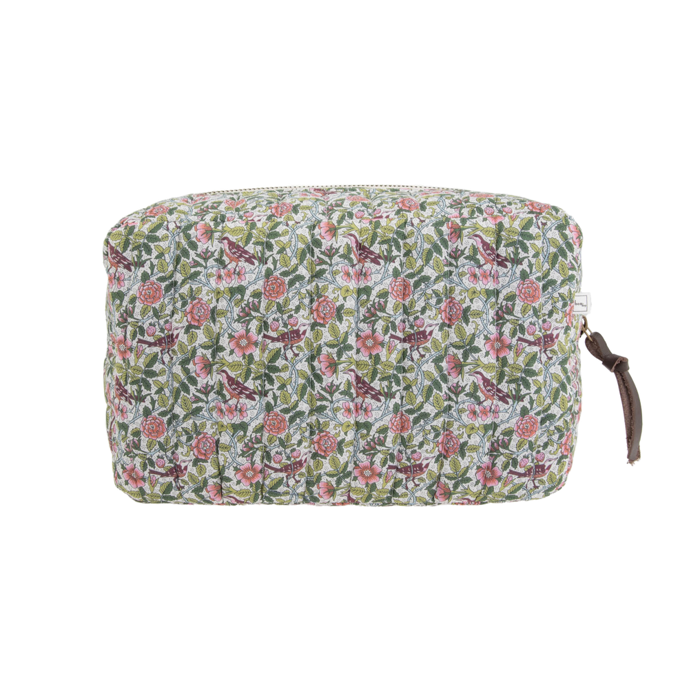 POUCH SQUARE MW LIBERTY STRAWBERRY TREE GREEN