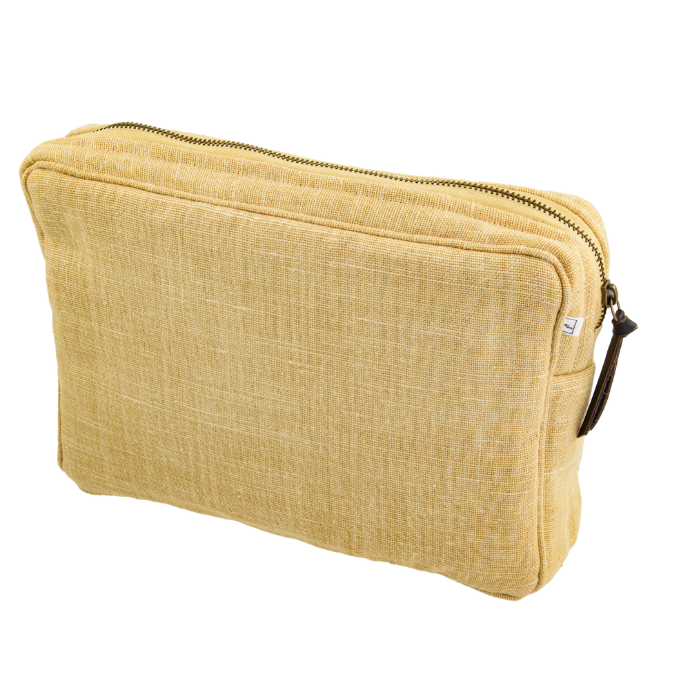 
                  
                    Image of Pouch big mw Belgian linen Yellow from Bon Dep Essentials
                  
                