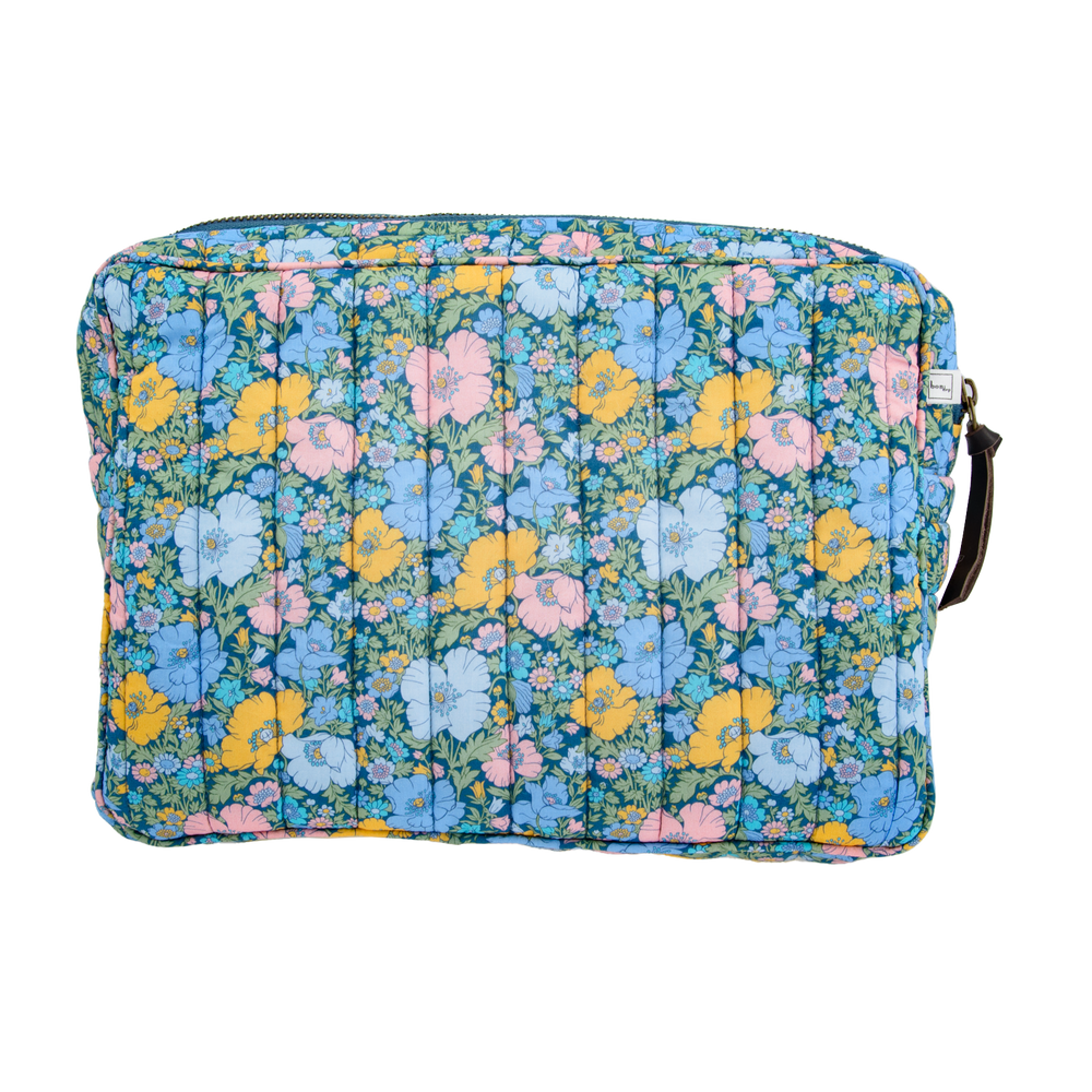 POUCH BIG MW LIBERTY FABRICS MEADOW SONG BLUE