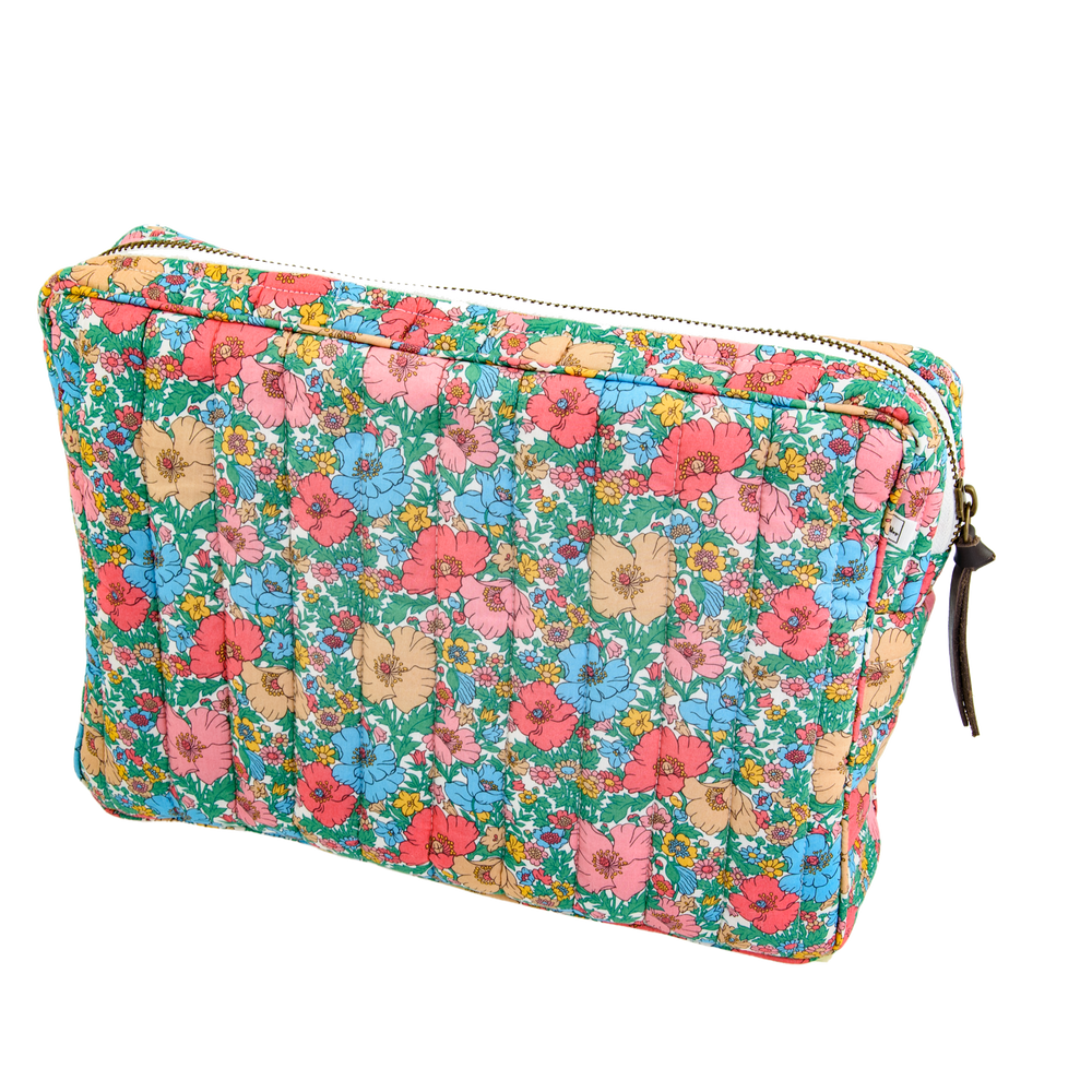 Image of Pouch big mw Liberty fabrics Meadow song peach from Bon Dep Essentials