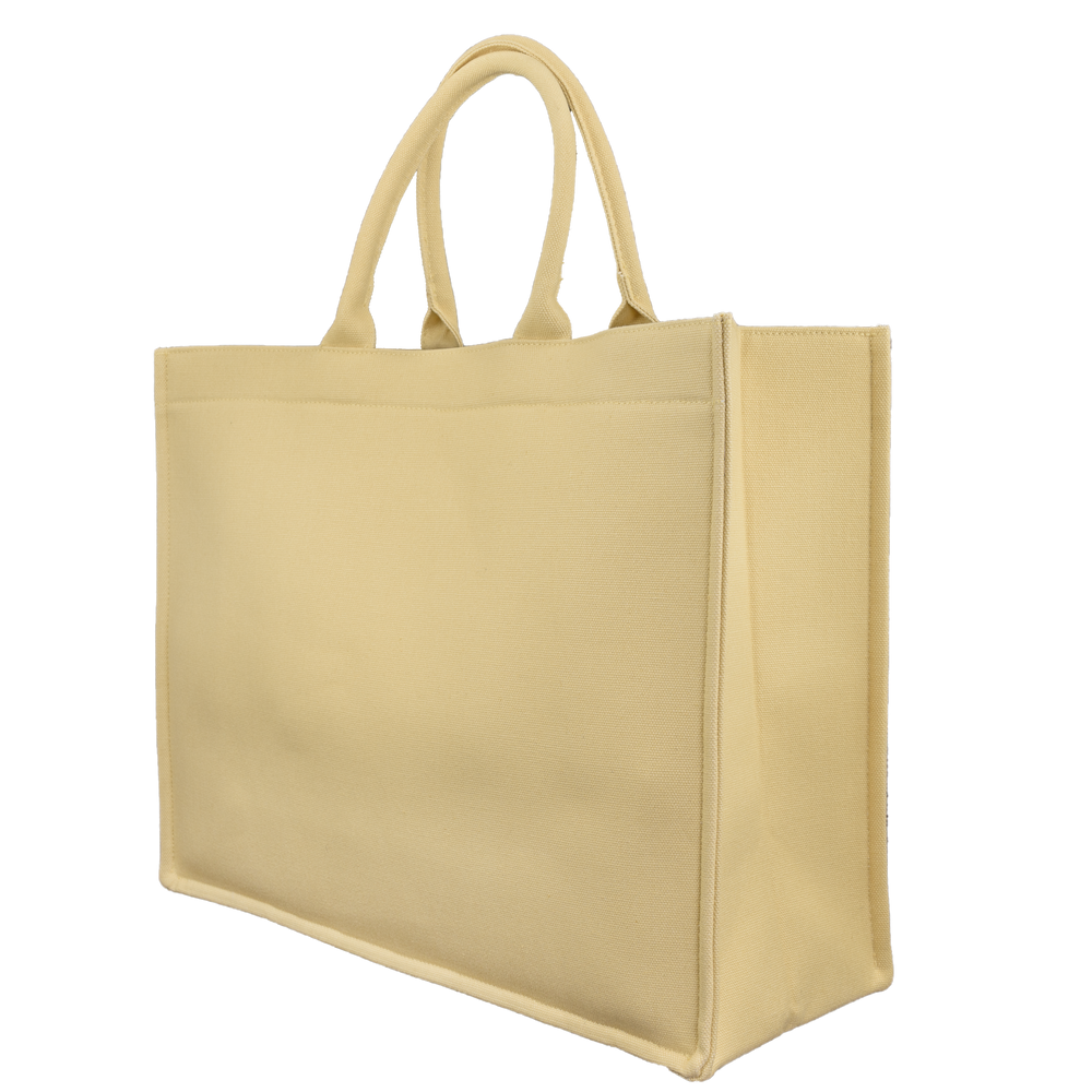Image of Tote bag Canvas Dusty yellow from Bon Dep Essentials