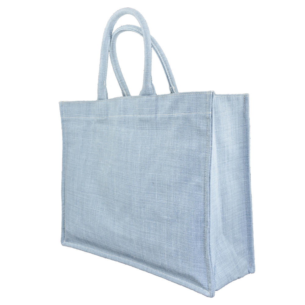 Image of Tote bag Belgian Linen Light blue from Bon Dep Essentials