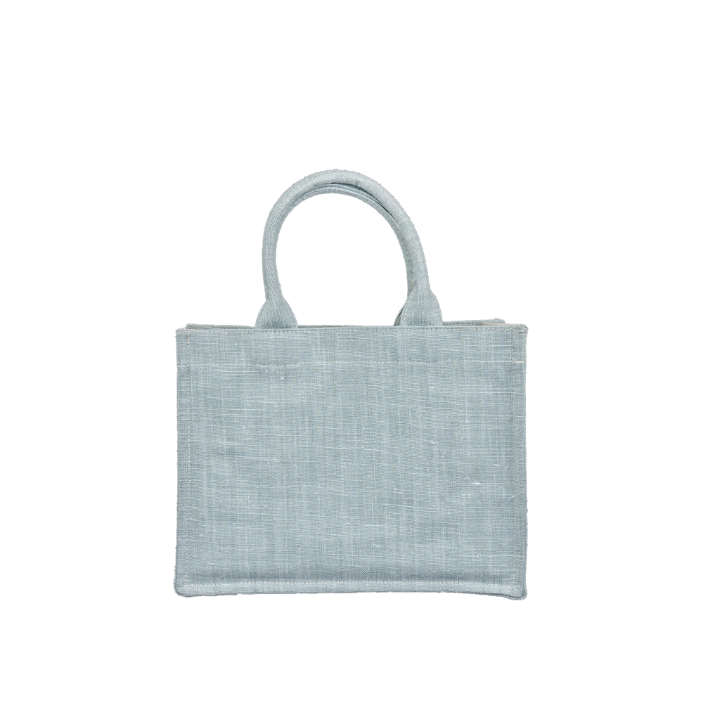 TOTE BAG MINI BELGIAN LINEN MINT