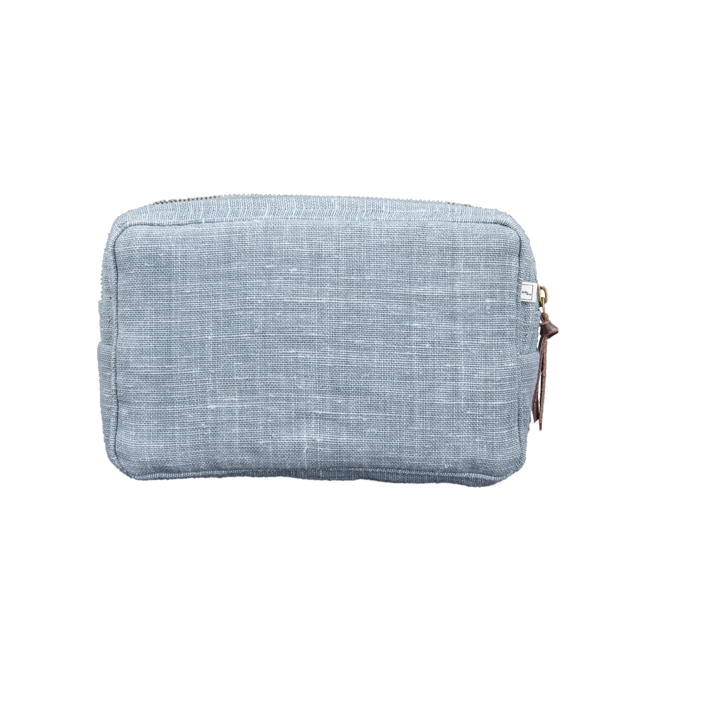 POUCH SMALL MW BELGIAN LINEN LIGHT BLUE