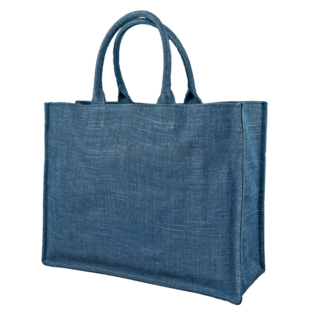 Image of Tote bag mw Belgian Linen indigo from Bon Dep Essentials