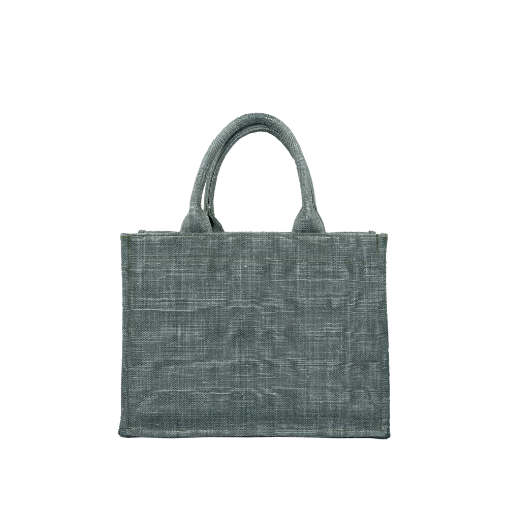 TOTE BAG MINI MW BELGIAN LINEN HUNTER GREEN
