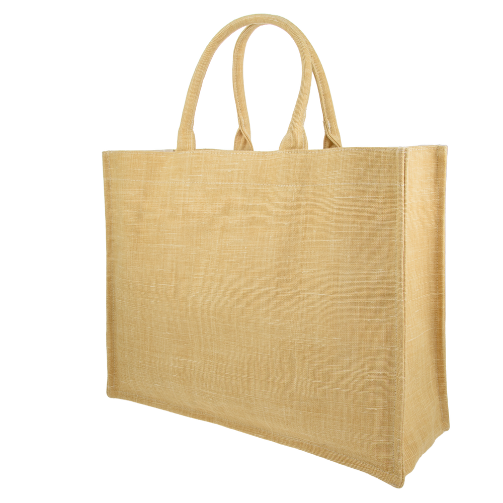 
                  
                    Image of Tote bag mw Belgian Linen Yellow from Bon Dep Essentials
                  
                