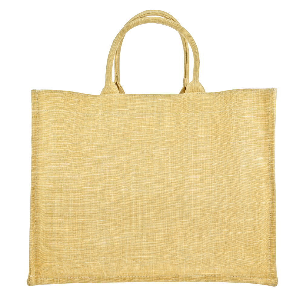 TOTE BAG MW BELGIAN LINEN YELLOW
