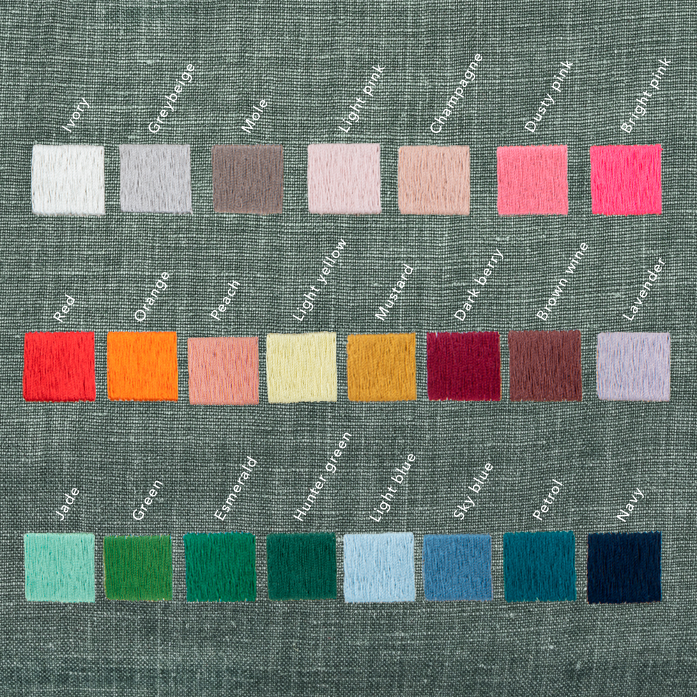TOTE BAG MW BELGIAN LINEN HUNTER GREEN